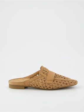 Paul Green Woven Slip-On Mule in Tan